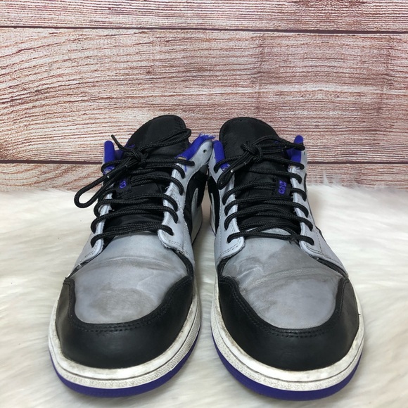 Jordan Low Black Dark Concord Wolf Grey 